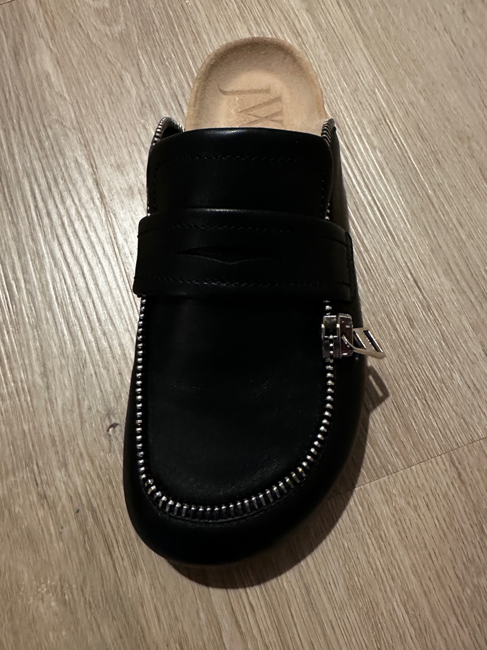Sold❗️NEW JW ANDERSON Biker Black Leather Loafer Mule Size 37 - Picture 6 of 6